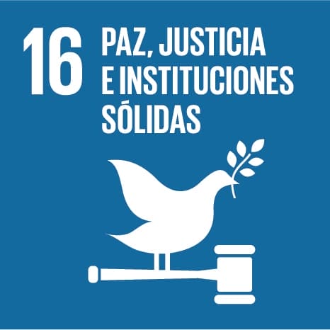 Elemento ODS de Paz, justicia, e instituciones solidas